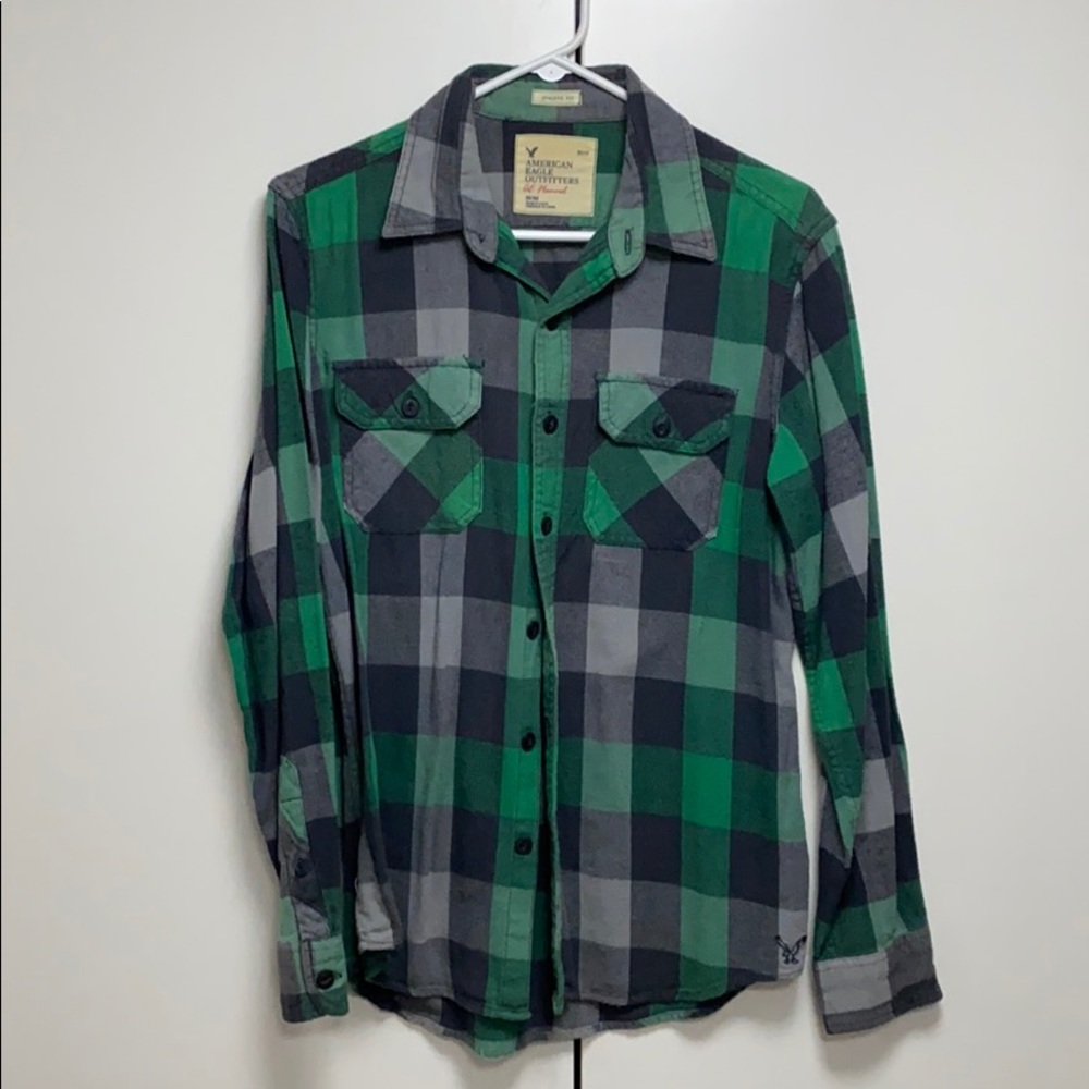 American Eagle Plaid Shirt: Men’s: Size M
